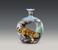 陶瓷酒瓶-寅（虎）猛虎下山